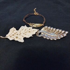 Leaf jewelry lot